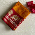 Deep Mustard Elephant Borders with Classic Maroon Soft Cotton