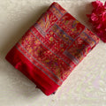 Rani Pink Softest Festive Stunner with Beautiful Printed Work