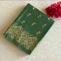 Dreamy Sea Green Soft Gaji Silk With Antique Zari weave