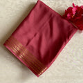 Dusty Deep Rose Premium Soft Crepe Silk