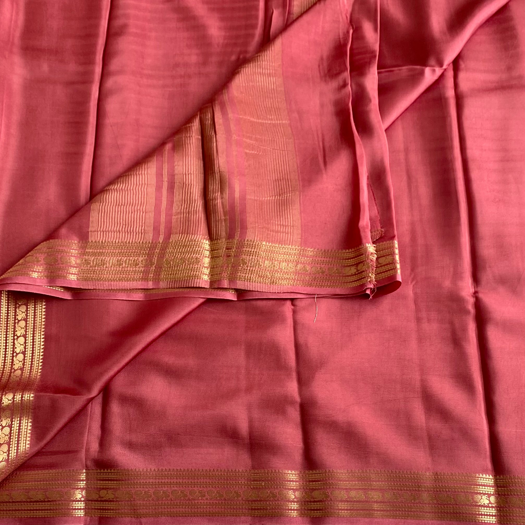 Dusty Deep Rose Premium Soft Crepe Silk