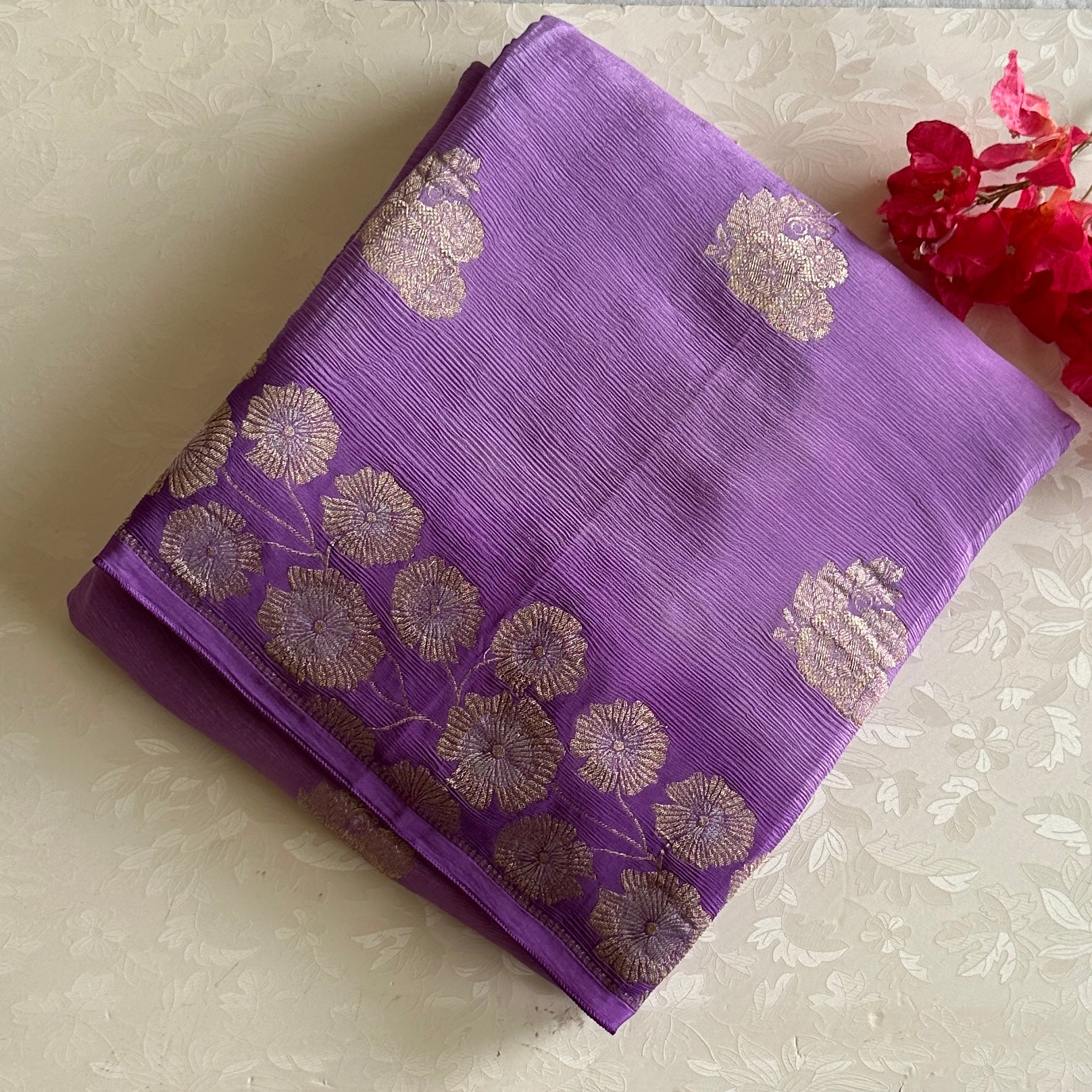 Most lightweight Shades of Lavender & Purple Soft Georgette Beauty