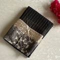 Black Checked Saree Antique Gold Zari Floral Border Traditional Wear