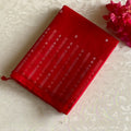 Scarlet Red Designer Pure Silk Saree With Metallic Gold Motifs