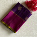 Majestic Purple With Rich Magenta Traditional Designer Pure Silk