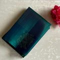 Dual shaded Emerald Green Designer Pure Silk With Intricate Pallu