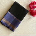 Lavender Purple Saree Gold Zari Geometric Pallu Floral Border Tassels