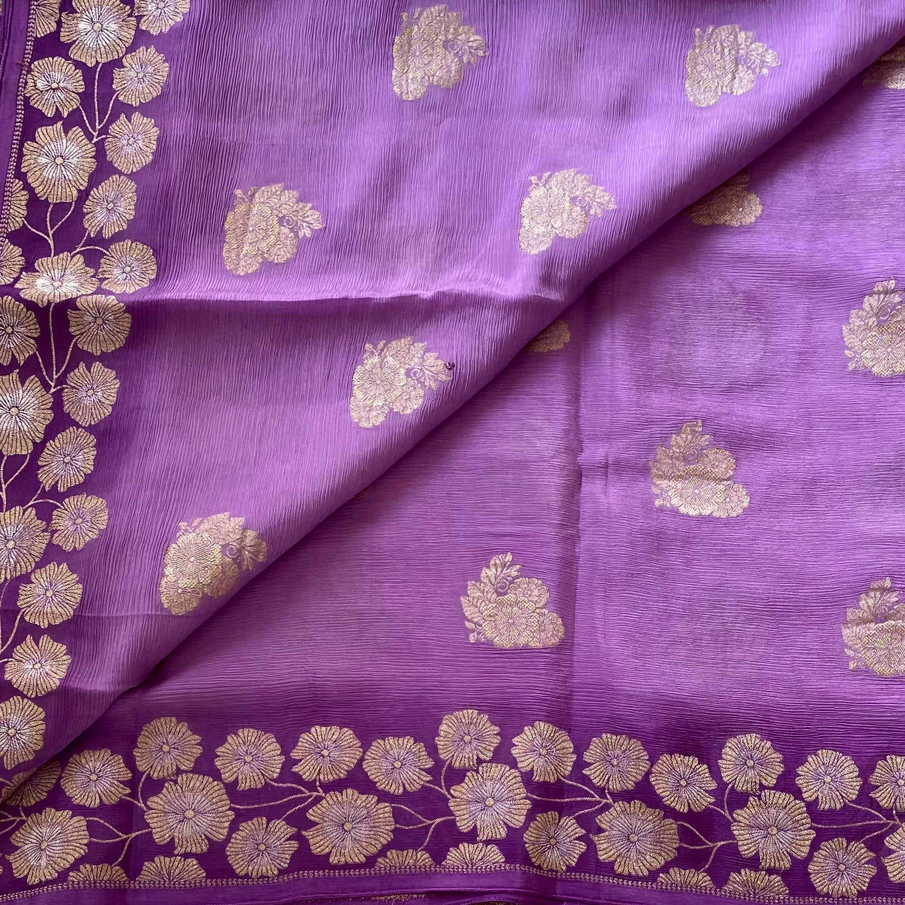 Most lightweight Shades of Lavender & Purple Soft Georgette Beauty