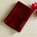 Deep Maroon Designer Pure Silk Saree With Metallic Gold Pallu