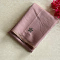 Elegant Lavender Floral Tassel Saree with Gold Thread Work Pallu