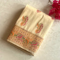 Pearl white Meenakari woven soft tussar designer beauty