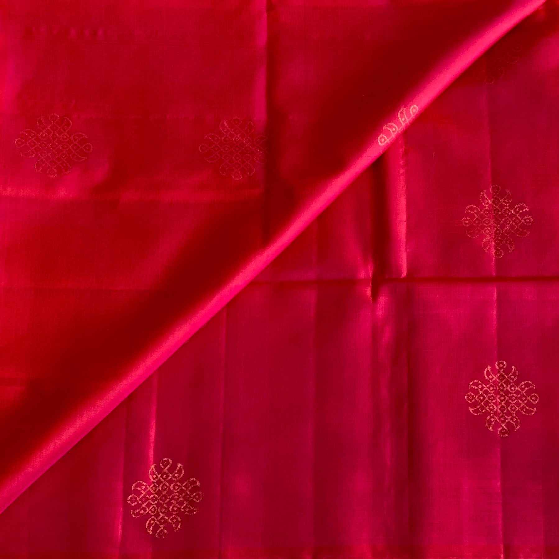 Rani Pink Designer Pure Silk Saree With Gold Zari Buti