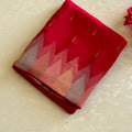 Deep Magenta Silk Saree Gold Silver Zari Woven Pallu