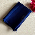 Stunner Blue Designer Pure Silk Saree With Antique Gold Zari Pallu