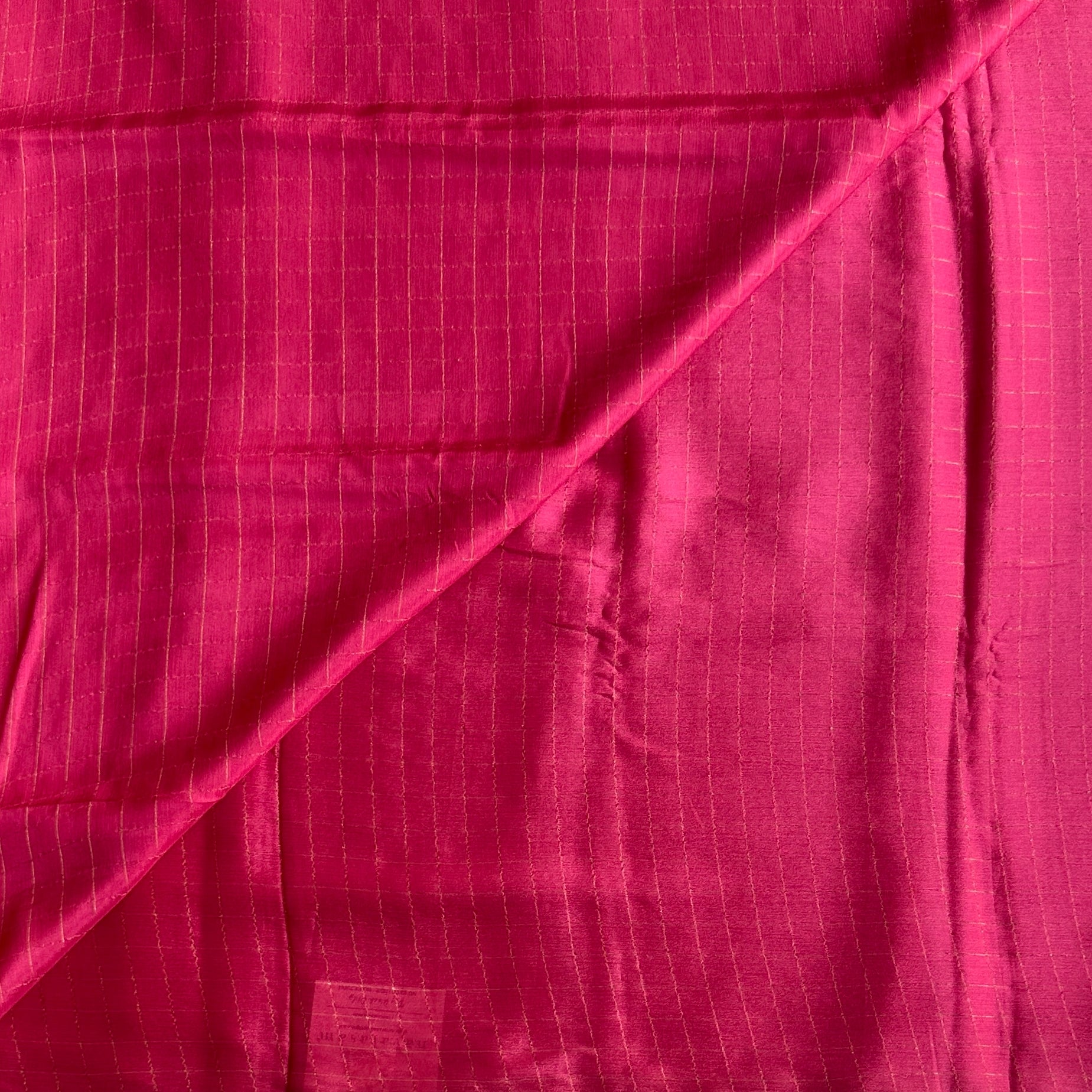 Fuchsia softest Georgette blended crepe with tiny borders