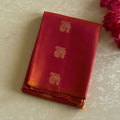 Magenta Saffron Gold Peacocks Geometric Pallu Traditional Wedding Saree Elegant