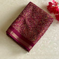 Wine beauty With Printed Soft Paisley Cotton Elegance