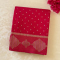 Traditional Fuchsia Banarasi Silk Saree Gold Zari Pallu Bridal Wedding