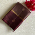 Metallic Light Brown with Wine Brown With Rudraksh & Peacock Buttas