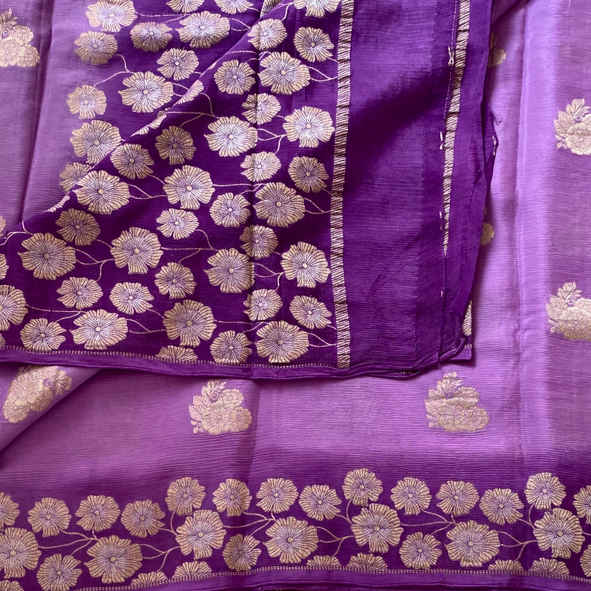 Most lightweight Shades of Lavender & Purple Soft Georgette Beauty