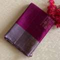 Magenta Pure Silk with rare greyish lavender with zari woven pallu