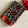 Kalamkari Designer Cotton Silk Saree With Antique Ivory Pallu